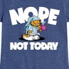 Girls' - Garfield - Nope Not Today Fitted Short Sleeve Graphic T-Shirt - 2 of 4