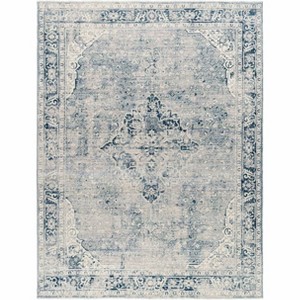Hauteloom Jemma Blue Medallion Area Rug - 1 of 4