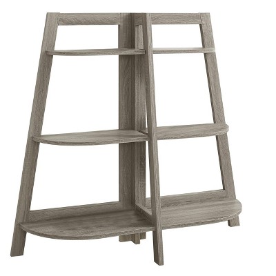 Bookshelf, Bookcase, Etagere, 3 Tier, 48"h, Office, Bedroom, Brown Laminate, Contemporary, Modern