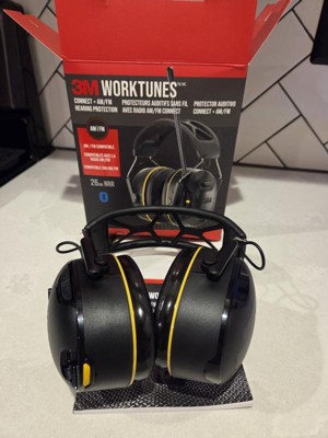 thumbnail image 2 of Replacement Ear Pads For 3M WorkTunes Connect Hearing Protector - 2 Or 4 Pack, Black (Protein Leather) 2 of 5