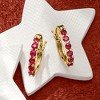 RS Pure by Ross-Simons 0.40 ct. t.w. Ruby Huggie Hoop Earrings in 14kt Yellow Gold - 2 of 4