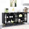 Hooseng Mid Century Modern Accent Cabinet, Sideboard Buffet with Acrylic Doors, Multifunctional Console Table with Storage for Living Room - 2 of 4