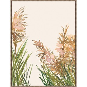Amanti Art 32"x42" Fields of Gold I Poster by Urban Road Framed Canvas Wall Art Print Bronze: Modern Botanical Lithograph, Polystyrene Frame - 1 of 4