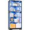 Tall 5-Tier Display Cabinet with Glass Doors & RGB LED Lights, Curio Cabinet with Adjustable Lighting for Collectibles Showcase - 2 of 4