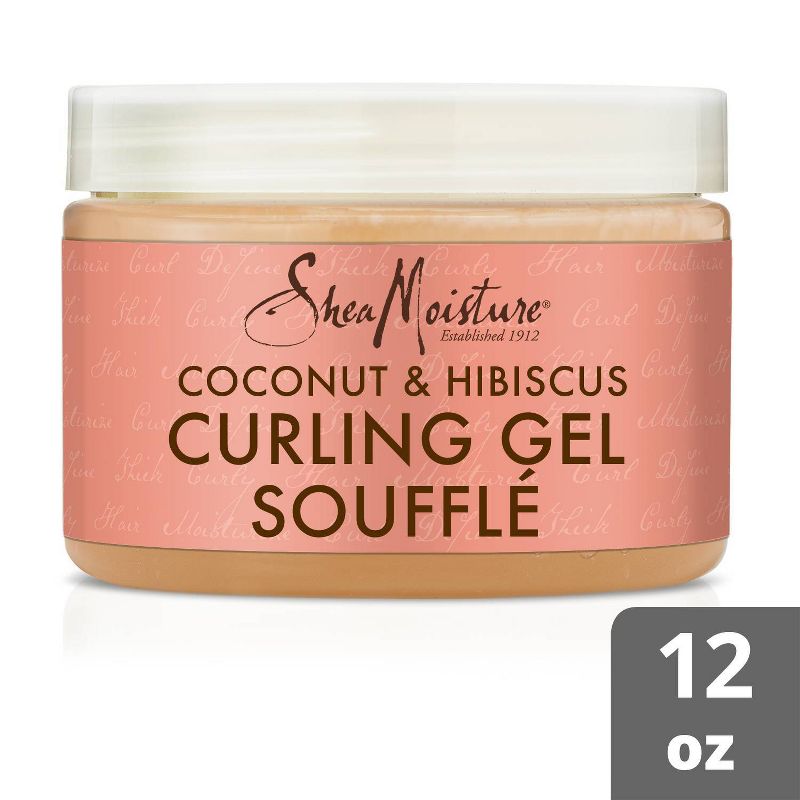 SheaMoisture Coconut and Hibiscus Curling Gel For Thick Curly Hair - 12oz, 1 of 9