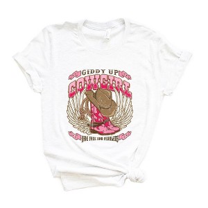 Simply Sage Market Women's Giddy Up Cowgirl Short Sleeve Graphic Tee - 1 of 3