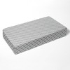 Bacati - Gray Tracks 100 percent Cotton Universal Baby US Standard Crib or Toddler Bed Fitted Sheet - 3 of 4