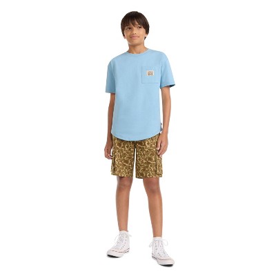 Levi's Boys' Short Sleeve Curved Hem Pocket T-Shirt - Aqua Blue L — фото 2