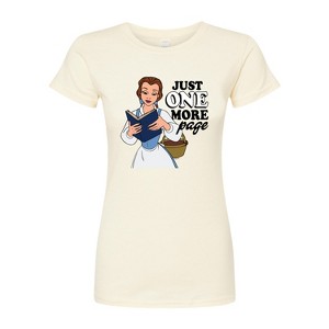 Women's - Disney - Belle Just One More Page Fitted Graphic T-Shirt - 1 of 3