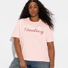 Women's Black Women Healing Short Sleeve Graphic T-Shirt - Pink - 2 of 2