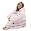 Catalonia Women's Blanket Hoodie Sweatshirt, Cozy Comfortable Fluffy Soft Fleece Lounging Pullover, Warm Fleece Hooded with Pockets Gift for Adult - 4 of 4