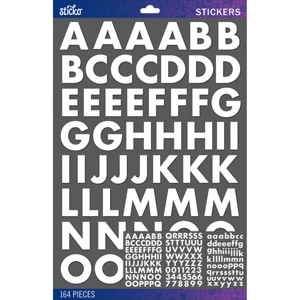 Sticko Alphabet Stickers - Futura Bold Large, White, 164pcs - 1 of 1