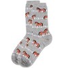 Memoi Show Pony Bamboo Blend Crew Socks - 3 of 4