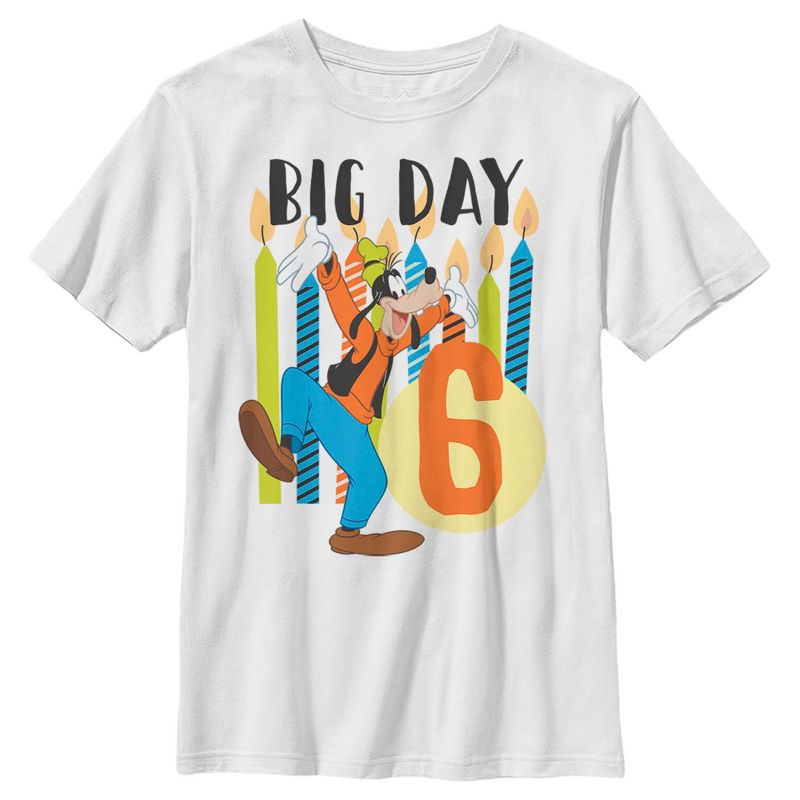 Boy's Disney Goofy 6th Birthday T-Shirt, 1 of 5