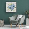 Jean Plout 'Blue Hydrangeas' Canvas Art - 3 of 4