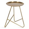 Kate and Laurel Birgit Round Metal Side Table, 16x16x21, Gold - 3 of 4