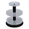 Azar Displays Three Tier Revolving Tester Display 13.5"H x 11"Dia. - round slot 1" dia - 2 of 4