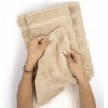 Luxury 6 - Piece Towel Set, 2 Bath 27 X 54, 2 Hand 16 X 28, 2 Washcloths 13 X 13, 600 GSM Turkish Cotton, Beige. - 4 of 4