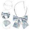 INSPIRE CHIC Women's Plaid Uniform Pre-tied Knot Cute Stylish Colorful Bow Ties - 3 of 4