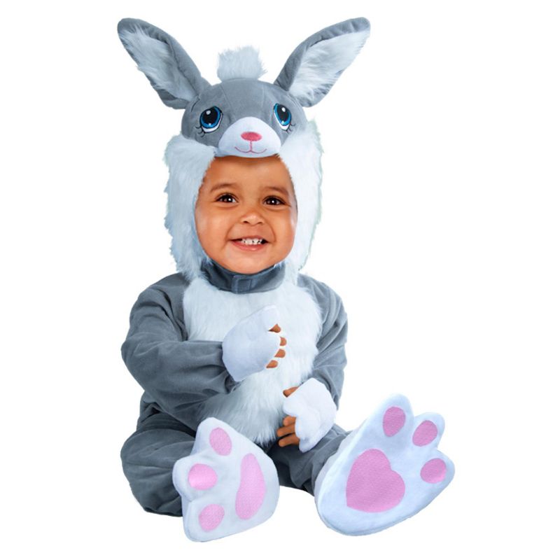 Rubies Fluffy Butt Bunny Infant/Toddler Costume, 1 of 2