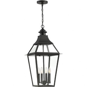 Savoy House Jackson 4 - Light Pendant in  Black/Gold - 1 of 4
