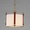 Maxim Lighting Sausalito 1 - Light Pendant in  Weathered Zinc/Brown Suede - 3 of 4