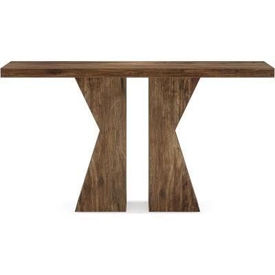 Tribesigns 55.12 Inch Farmhouse Entryway Table with K-Shaped Frame