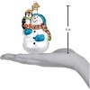 Old World Christmas Glass Blown Ornament for Christmas Tree, Snowman with Penguin Pal - 3 of 4
