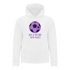 Everyday Kids Sports Collection Life-Is-Better-With-Goals Soccer Girls Pullover Hoodie – Purple Heart Ball Graphic Sweatshirt - 2 of 4