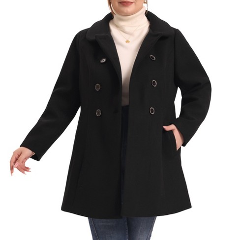 Agnes Orinda Women's Plus Size Elegant Single Breasted Detachable Hooded  Trench Overcoats Navy Blue 2x : Target