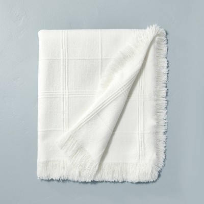 Textured Grid Lines Dobby Throw Blanket - Hearth & Hand™ with Magnolia