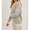 Women's Geo Crew Neck Knit Sweater - BluIvy - 2 of 4