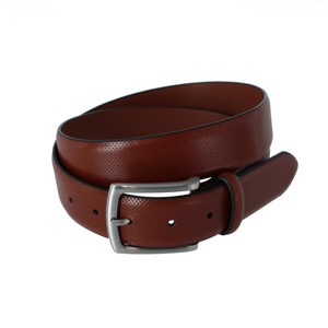 CTM Men's 35mm Pindot Dress Belt with Feathered Belt - 1 of 1