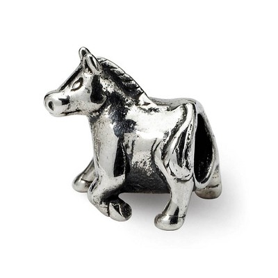Black Bow Jewelry Sterling Silver Horse Bead Charm