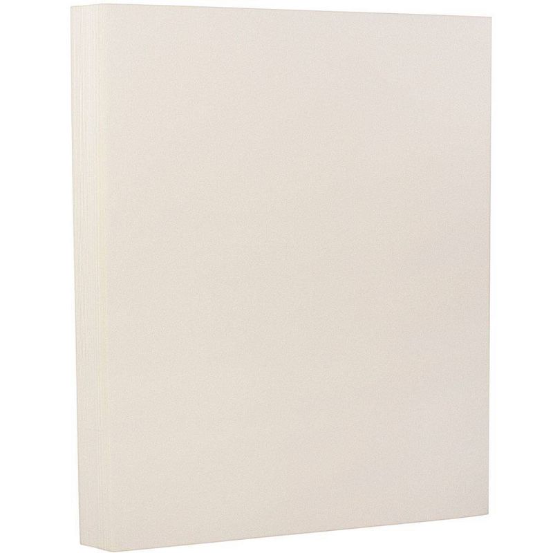 JAM Paper Extra Heavy Weight 130lb Cardstock - 8.5 x 11 - Natural White Wove Strathmore - 25 Sheets, 2 of 4
