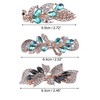 Unique Bargains 3 Pcs Hair Clips Hair Accessories for Women Hair Barrettes Sparkly Rhinestones Hairpin Green - 4 of 4
