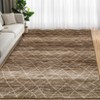 Modern Abstract Striped Area Rugs for Living Room Bedroom Machine Washable Low Pile Non Slip Foldable Carpet Indoor Soft Room Decor - 4 of 4