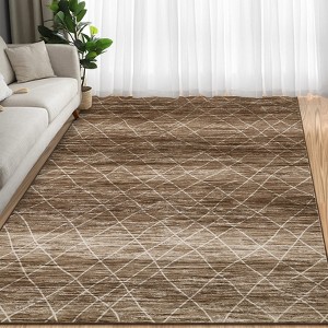 Area Rugs for Living Room Machine Washable Rug Distressed Indoor Carpet - 1 of 4