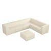 130.32" Modern Minimalist Corduroy L-Shape Modular Sectional Sofa, No Assembly Needed, 7-piece Free Combination Sofa - 3 of 4