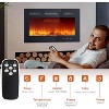 Acekool 68" Wall Mounted or Recessed Electric Fireplace, Ultra Thin Linear Heater, Remote, Dual Heat, 12 Flame Colors, Timer, Modern Decor - 2 of 4