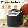 ZAFRO Countertop Ice Maker, Portable Self Cleaning Bullet Ice Maker with Handle, 9 Ice Cubes in 8 Minutes, 26Lbs in 24 Hours,  Black - 2 of 4