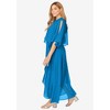 Jessica London Women's Plus Size Georgette Maxi Cape Sleeve Dress - 4 of 4