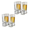 JoyJolt® Carre Square Heavy Base Crystal Whiskey Glasses, 4ct
