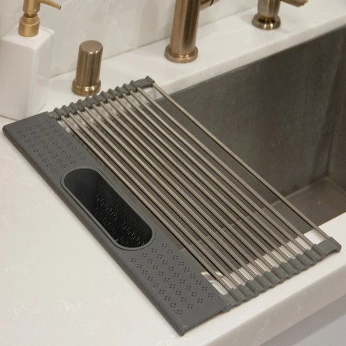 Xgunion Roll-up Dish Drying Rack Over Sink (17.8 x 11.8) 304