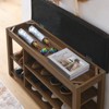 RISOKEYS Shoe Rack with Padded Cushion - Entryway Bench with Flip-Open Storage Box and Hidden Compartment, for Entryway, Living Room - 4 of 4