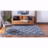 Unique Loom    Hygge Shag Trellis Area Rug - 3 of 4