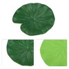 Unique Bargains Artificial Lotus Leaves for Garden Ponds Pool Decoration Green 3.9” 1pcs - 3 of 4