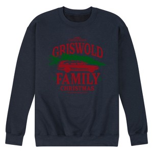 Men's - National Lampoon - Christmas Vacation Griswold Family Tree Graphic Fleece Sweatshirt - 1 of 4