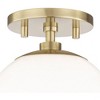 Mitzi Stella 1 - Light Semi-Flush Mount in  Polished Nickel White Shade - 3 of 4