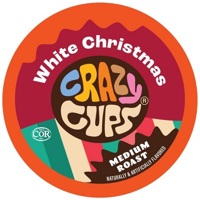 Crazy Cups White Christmas Flavored Coffee Pods